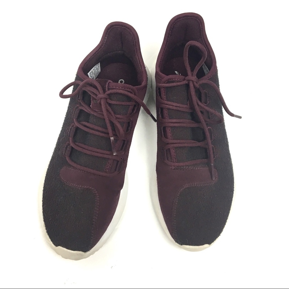 Adidas Tubular Maroon Shadow Tennis Shoes